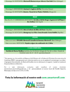 Calendari de sortides AEM 2026-27 Full 2